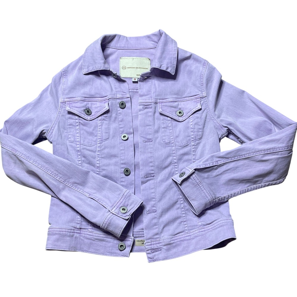 Ag Adriano Goldschmied Lilac Denim Jacket